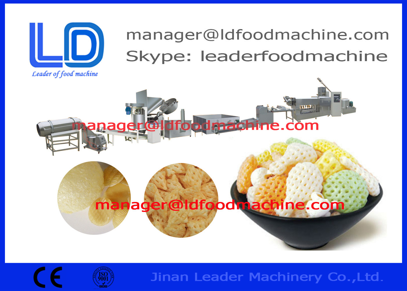 Pet 3D makanan Snack Pellet Mesin Makanan kelas, Food Processing Peralatan