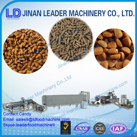 Cat Fish Pet Food Processing Jalur Industri Twin Screw Extruder 500kg / h