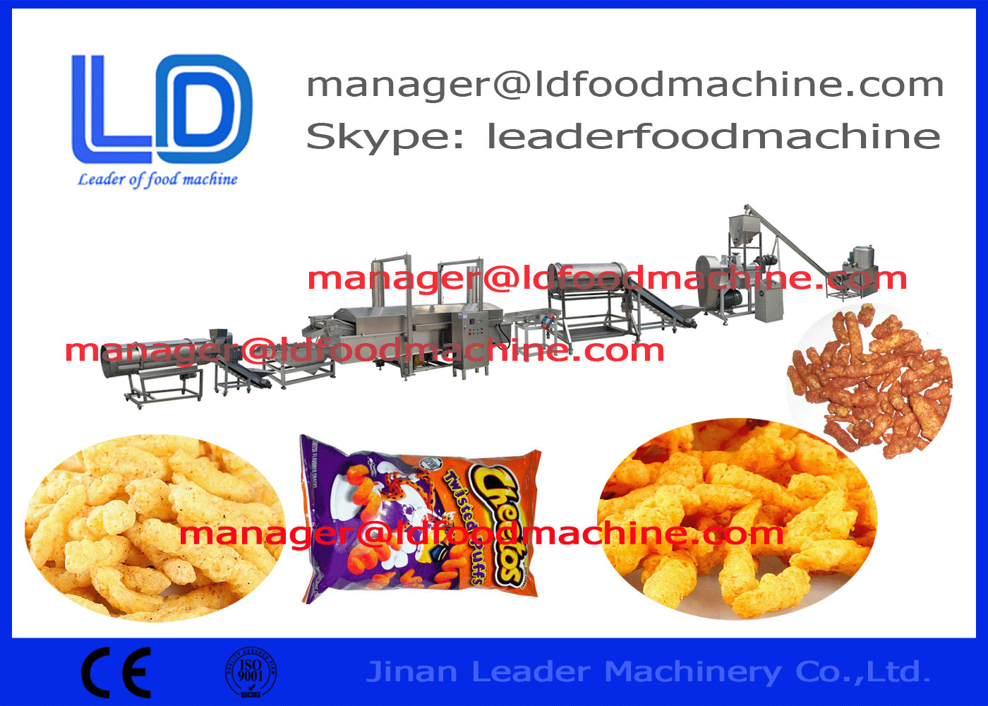 Cheetos / Nik Nak Kurkure Membuat Mesin, Nik naks / Jagung Curls Makanan Line Produksi