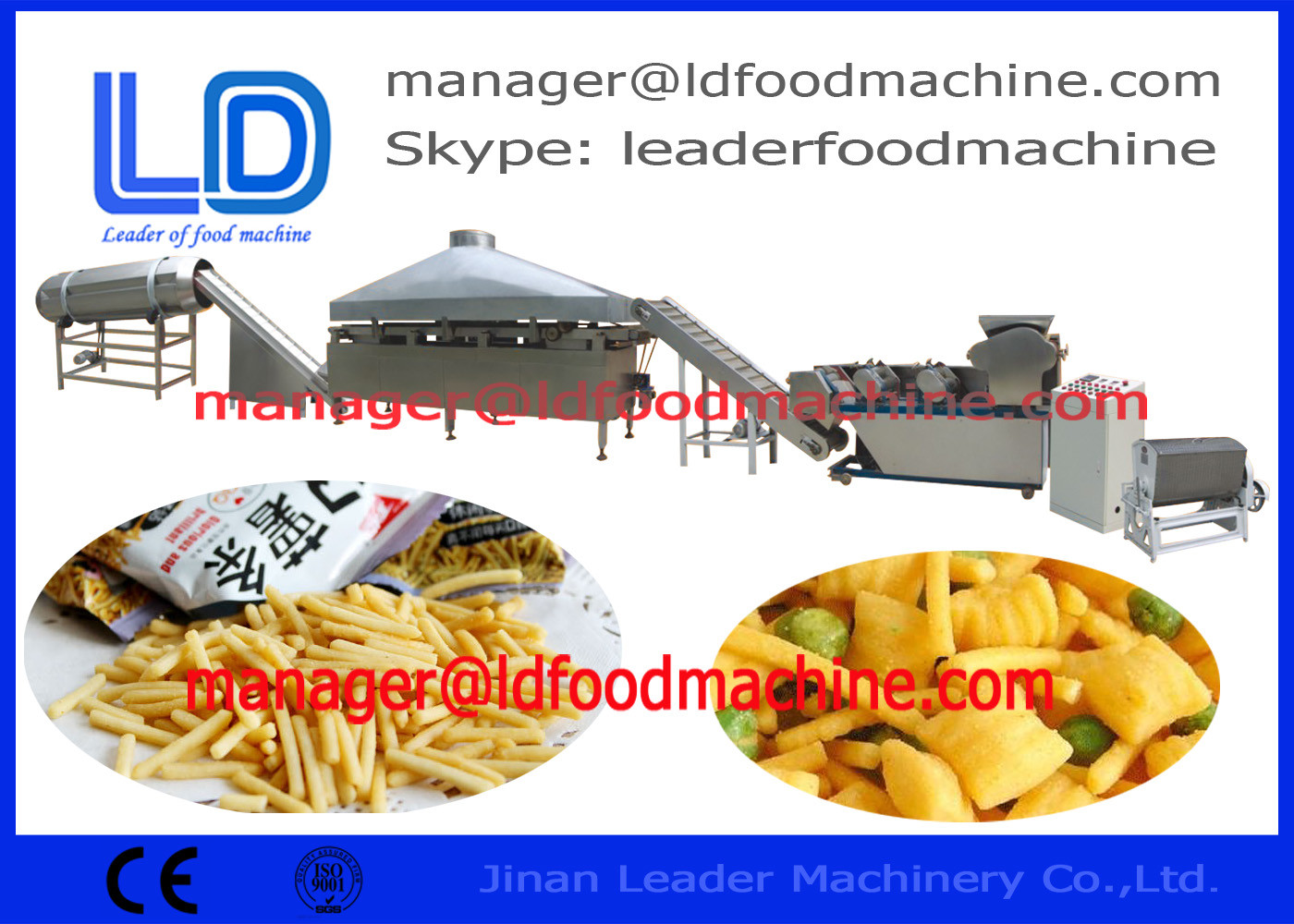 pelet 3D / melambaikan Chip Goreng Snacks Membuat mesin Potato / Pati Jagung pengolahan baku
