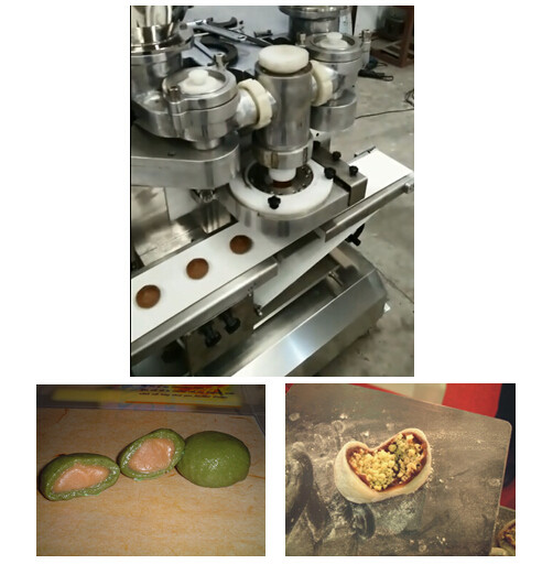 Stainless Steel 304 Encrusting mesin untuk Mochi boneka / krim Mochi